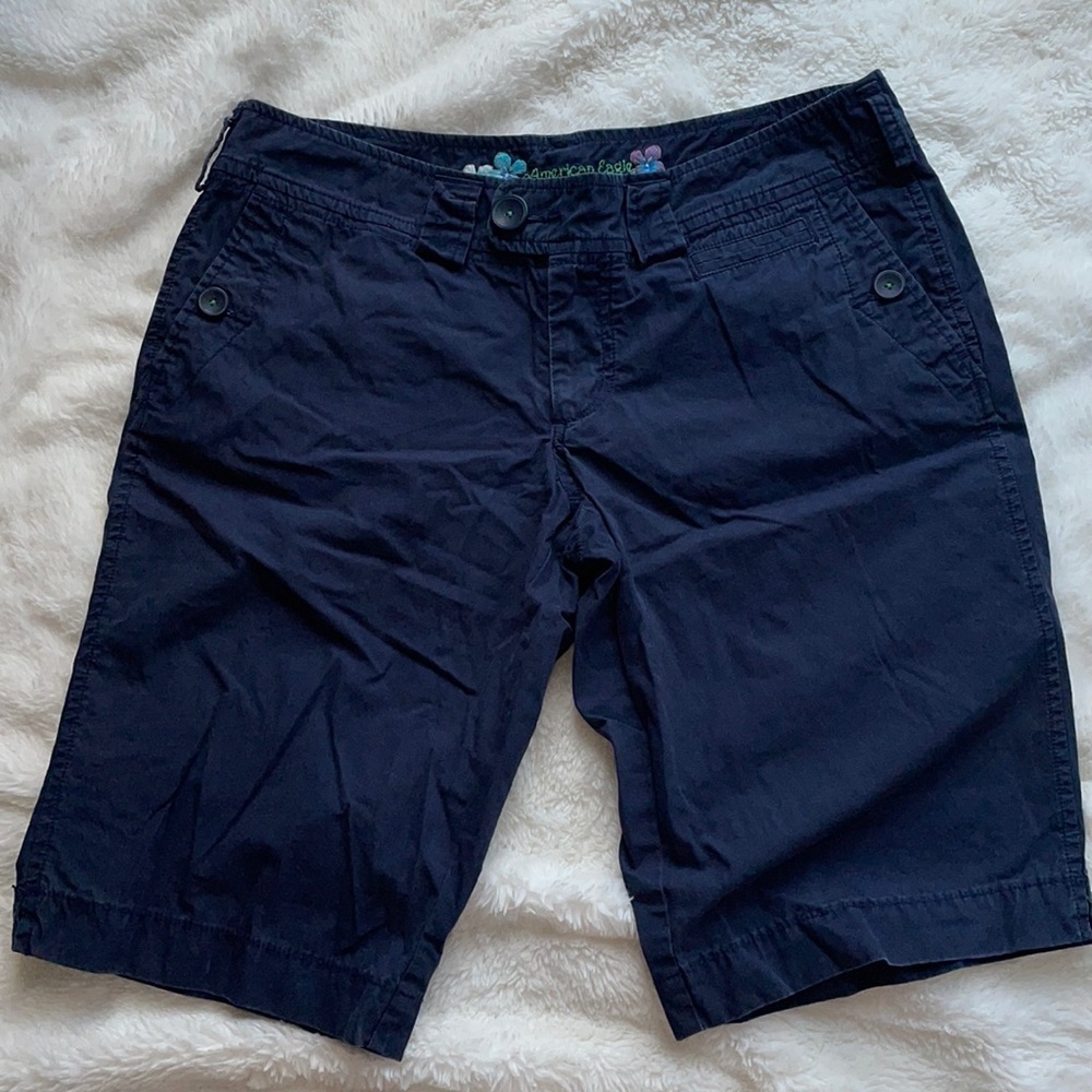 American Eagle Navy Shorts‎